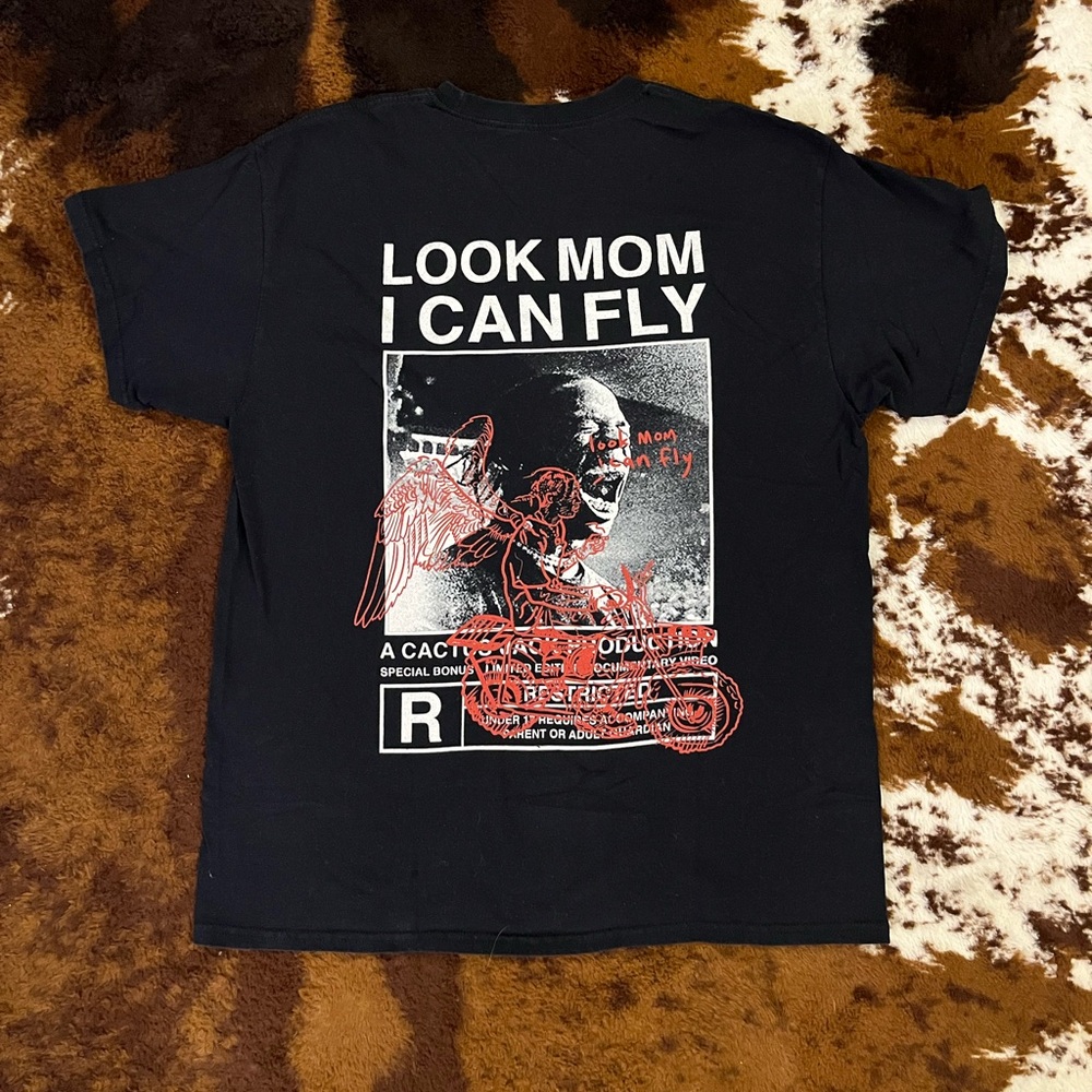 Travis Scott Look Mom I Can Fly Tee - Black L